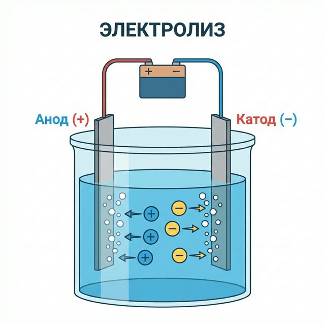 Схема электролиза